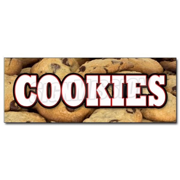 COOKIES DECAL sticker fresh baked homemade chocolate chip oatmeal, D-36 Cookies